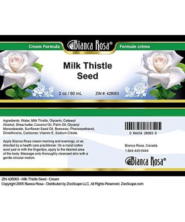 Bianca Rosa Milk Thistle Seed - Cream (2 oz ZIN: 428063) 1 - Buy Online on GoSupps.com
