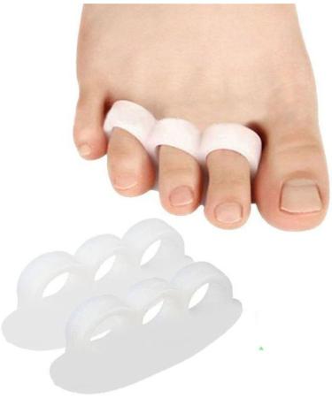 4x Silicone Gel Toe Separator for Hallux Valgus - Premium Forefoot Pad for Pain Relief | International Shipping - Buy Online on GoSupps.com