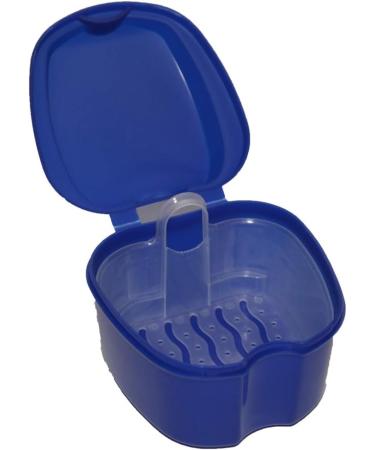 All-Around24 Dental Box - Safe Prosthetic Storage with Sieve - Durable Blue & White Design for International Shipping - Buy Online on GoSupps.com