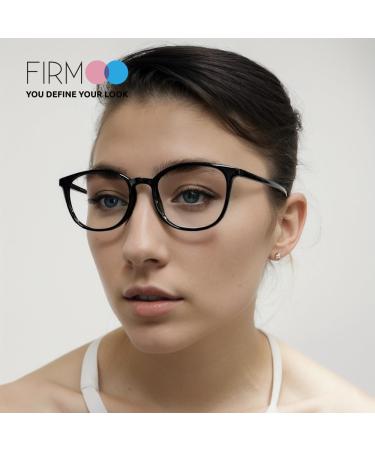 Shop Firmoo Prescription Reading Glasses 2.5 - Blue Light Blocking TR90 Black Unisex Glare-Free | Perfect for Screen Use - Buy Online on GoSupps.com