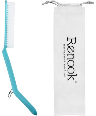 RENOOK Back Scratcher and Shower Brush - Large Curved Handle Scrubber for Adults, Men, Women, Kids - Dry Wet Brushing Backscratchers - Buy Online on GoSupps.com