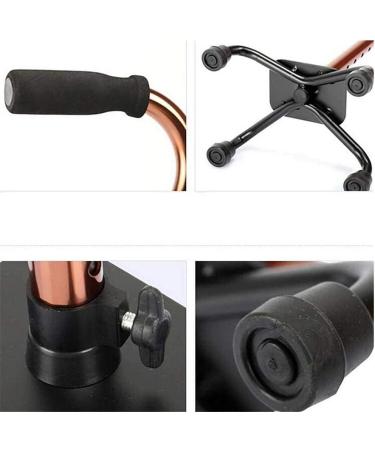 Crutches Adjustable Walking Crutches Old Man Crutches Aluminum Alloy Stickies Four-Legged Retractable Stick for Elderly Walking Stick Journey - Buy Online on GoSupps.com