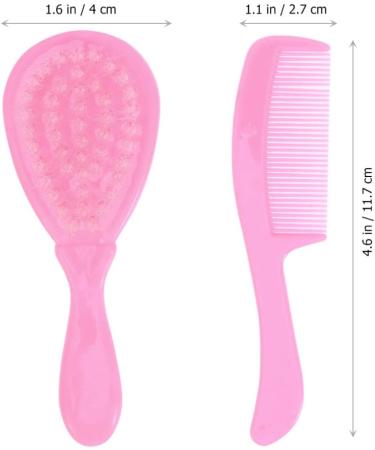 SUPVOX Kids Comb & Hair Brush Set with Soft Goat Bristles for Newborns and Toddlers - Buy Online on GoSupps.com