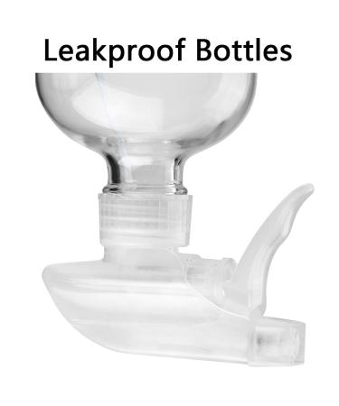 16oz Glass Spray Bottles - Refillable Boston Round Container for Essential Oils, Cleaning Products - White (2 Pack) - Buy Online on GoSupps.com