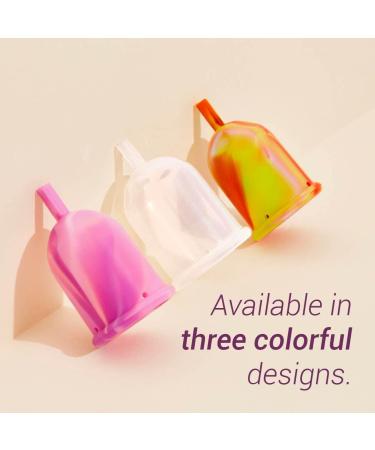 Lumma Flexible Medical Silicone Menstrual Cups - Reusable Comfortable & Leak-Proof | Soft Female Care (S Pink Love) - Buy Online on GoSupps.com