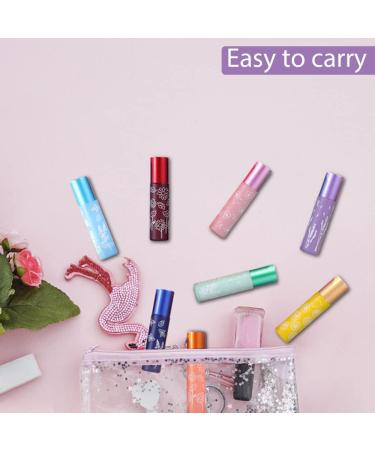 Najili 8-Piece Portable Essential Oils Set | 10ml Multicolor Glass Bottles with Stainless Steel Balls | Ideal for Oils Perfumes & Lotions - Perfect Travel Containers - Buy Online on GoSupps.com