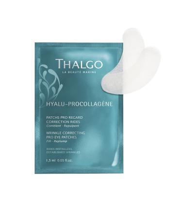 THALGO THALGO Marine Skincare  Wrinkle Correcting Pro Eye Patches  Hyaluronic Acids and Marine Pro-Collagen Eye Contour Patches  8 Count (Pack of 1)