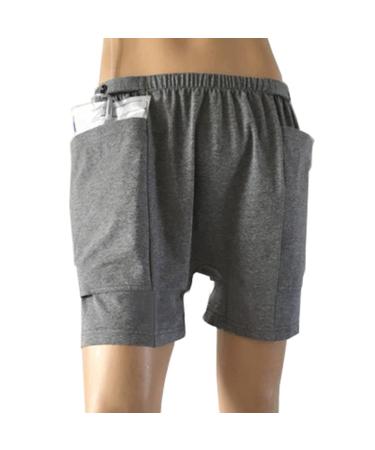 Shorts for Nephrostomy Bag Catheter Support Underwear for Nephrostomy Ostomy Drainage Bag Care Shorts (XXL) 2X-Large