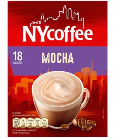 NY Coffee Latte Mocha Flavour 18 x 14g sachets in each box total 36 - Buy Online on GoSupps.com
