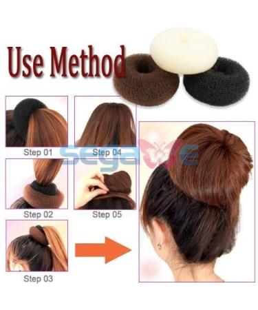 Buy Bun Cushion Set - 3 Sizes for Perfect Chignons | DIY Styling Accessories for Girls & Women - Buy Online on GoSupps.com