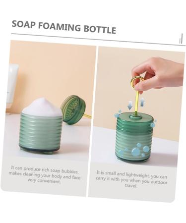 Angoily 1pc Mousse Frother Bubble Soap Cleanser Foam Maker Dispenser Shower Gels Bubbling Cup Soap Foaming Bottle Cleansing Milk Cleanser Face Wash Sparkling Cup Simple Pp Travel 12.7x7.5cm Green - Buy Online on GoSupps.com
