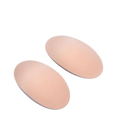 1 Pair Reusable Self-Adhesive Non-Slip Shoulder Clothes Soft Padded Shoulder Sewing Accessories (Color : Beige)