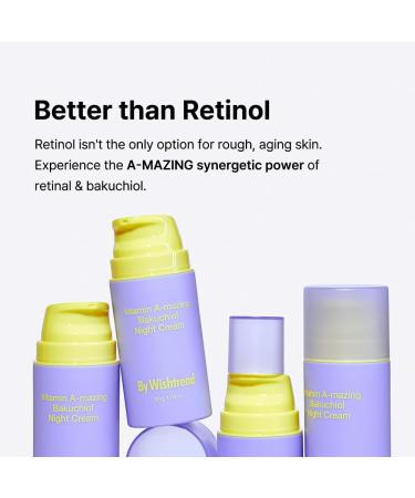 Buy WISHTREND Vitamin A-mazing Bakuchiol Retinal Night Cream - Korean Retinol Alternative for Anti-Aging Skin Smoothing & Pore Refining - Ideal for Sensitive Skin (0.35 Oz - Buy Online on GoSupps.com