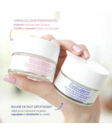 Evoluderm EVOLUDERM - Antioxidant & Plumping Night Balm - 50 ml - 92% natural origin - Vegan - Made in France - Pack of 2 x 50 ml - Buy Online on GoSupps.com