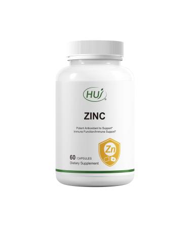 HUJ Zinc 60 Capsules Potent Antioxidant for Immune Support