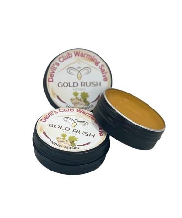 Devil's Club Warming Balm - Devil's Club Salve 2X - Handmade All-Natural Double Strength Sore Muscle Rub - Herbal Salve with Alaskan Ingredients - 2X Potency for Effectiveness
