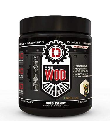 Driven PREWOD Energy Drink Powder, 50 Servings - Pre-Workout Supplement with Caffeine & Beta-Alanine - Energy, Focus, Strength, & Endurance for High-Intensity Training & Weight Lifting - WOD Candy Wod Candy 50 servings