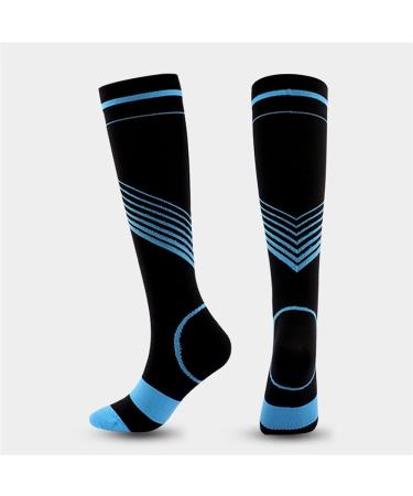 Jilibaba Black Compression Socks for Women & Men | Unisex Knee High Running Fitness Sports & Travel Socks - Buy Online on GoSupps.com