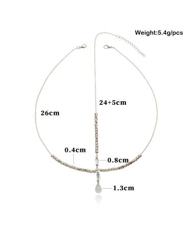 Prosy Bridal Rhinestone Head Chain - Elegant Silver Wedding Headband & Pearl Hairpiece for Brides & Bridesmaids - Perfect Festival Hair Accessories - Buy Online on GoSupps.com