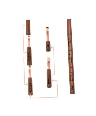 NOLITOY Banana Hair Korean Lip Brush - Eyebrow & Lip Gloss Organizer with Cover | Eye Shadow & Nail Polish Kit - Perfect Gift for Birthdays - Buy Online on GoSupps.com