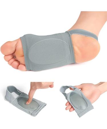 Price Xes Metatarsal Compression Arch Support Sleeves with Gel Pad - Flat Foot & Plantar Fasciitis Relief - 1 Pair Gray - Buy Online on GoSupps.com
