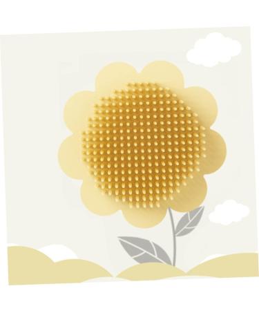 FOMIYES Silicone Hair & Body Shampoo Brush - Yellow - Buy Online on GoSupps.com