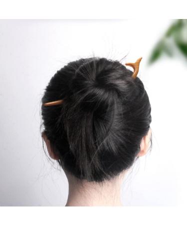 LALAFINA Peach Wood Hairpin Tocados Para El Hair Accessory Wooden Hair Stick Long Hair Chopstick Hair Barrettes Hair Clip Hair Chopsticks Japanese Hair Sticks - Buy Online on GoSupps.com