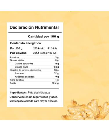 Just About Foods Organic Dehydrated Pineapple 283g | Premium Quality Snack - Buy Online on GoSupps.com