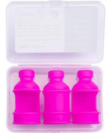 3-Piece Silicone Insulin Bottle Protective Cover - Durable Pink Case for Diabetics | Safe & Shatterproof Insulin Vial Protection - Buy Online on GoSupps.com
