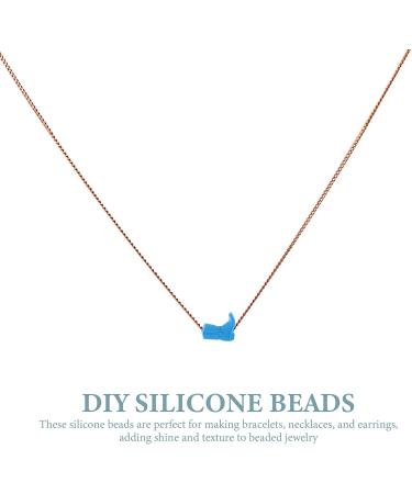 6pcs Healeved Boot Shaped Silicone Beads for DIY Jewelry & Baby Teether - Bracelet Necklace Spacer Beads - Buy Online on GoSupps.com