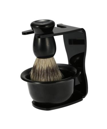 Buy Zerodeko 2pcs Shaving Bowl & Brush Holder Set - Black Shaving Cup & Stand for Bristles Razor - Perfect for Men s Grooming - Buy Online on GoSupps.com