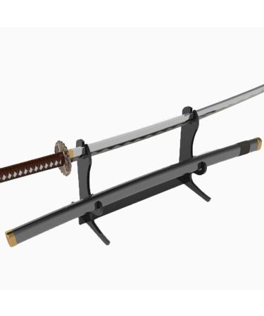 LEILIN sword stand sword holder Acrylic Two-Layer Samurai Sword Display Stand, Desktop Katana Holder, 6mm acrylic sheet Black