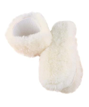 YUANQIAN 2 Pairs Australian Sheepskin Replacement Insoles for Women Men Fleece Wool Winter Warm Cozy Fluffy Thick Fleece Inserts for Shoes Boots Slippers (Women 6/EU37/Length 23.5cm)