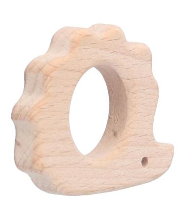 Set of 5 Natural Beech Wood Hedgehog Teething - Safe and Soothing for Baby Gums - Perfect for Teething Necklace or Bracelet - Buy Online on GoSupps.com