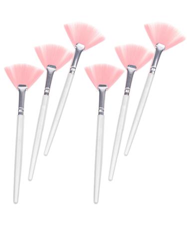 Beaupretty Facial Mud Brush Fan beauty brush brush applicator fan-shaped facial mud makeup applicator eyeshadow applicator brush plastic tool the Makeup Makeup Tools 15X4CM As Shown