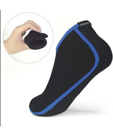 BorBorna 3mm Neoprene Socks - Blue Medium | Diving, Surfing, Sailing, Beach & Water Activities - Buy Online on GoSupps.com