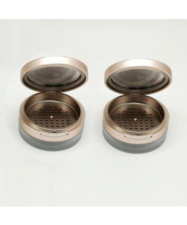 AKOAK Rose Gold Plastic Powder Cartridge - 8g Container for DIY Loose Powder - Reusable Travel Makeup Jar with Sieve - Buy Online on GoSupps.com