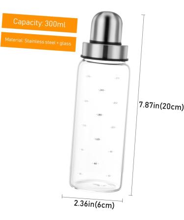 OUNONA 3 Pcs Lecythus Dispenser Cooking Oil Syrup Bottles Olive Oil Cruet Olive Oil Pour Bottle Glass Oil Eggs Baskets Ceramic Ketchup Bottle Sauce Jar Household Stainless Steel Honey 6X20CMx3pcs As Shownx3pcs - Buy Online on GoSupps.com
