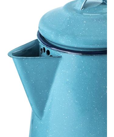 Cinsa Enamelware Coffee Pot - 8 Cups Turquoise | Camping Essentials for Hot Coffee and Tea - Buy Online on GoSupps.com