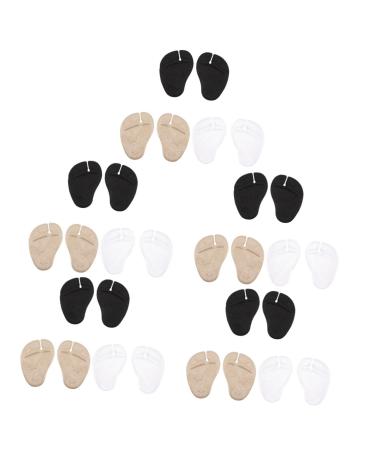 FOMIYES 15 Pairs Forefoot Pad Pinch Stickers Foot Protection Insoles Foot Care Suede Shoe Protector for Girls Sandals for Women Ladies Shoe Guards Toe Pads Pattern Gel