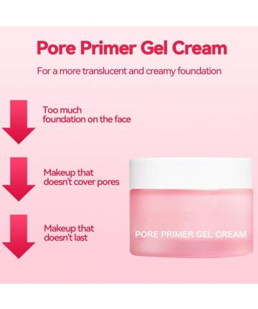 Compressive Gel Cream for Pores Invisible Makeup Base Cream Gel Invisible Face Primer Anti-Aging Wrinkles Shrink Pores Invisible Makeup Base for All Skins - Buy Online on GoSupps.com