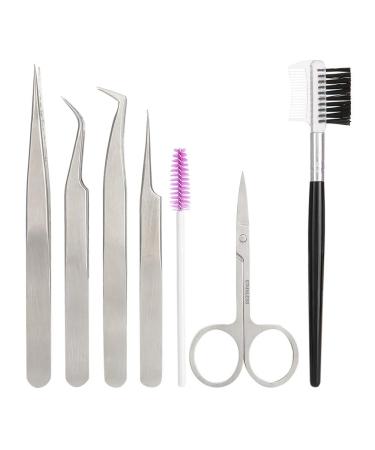 Professional Eyelash Extensions Tool Set - Eyelash Extension Scissors Tweezers & Lash Starter Kit for Makeup Practice - Buy Online on GoSupps.com