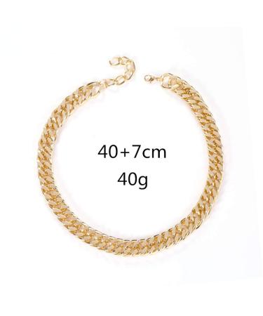 Chic Gold Chunky Necklace Choker Link Curb Chain - Stylish Gift for Women - Buy Online on GoSupps.com