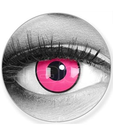 Funnylene Colored Contact Lenses - Rose Shock Pink (2 Pack) | Soft & Strength-Free | 12 Monthly Lenses + Free Case | Perfect for Halloween & Carnivals - Buy Online on GoSupps.com