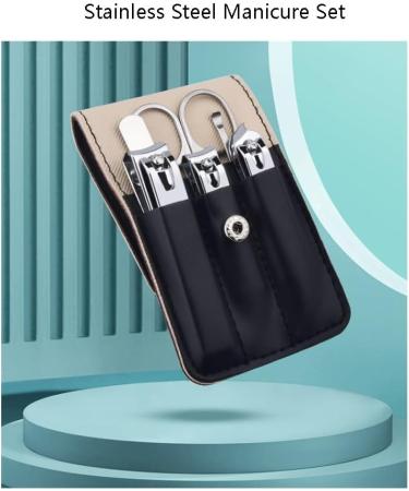 Manicure Set Professional Nail Clippers Set in One Stainless Steel Pedicure Kit Nail Clipper Set Suitable as a Gift (Color : Black B) - Buy Online on GoSupps.com