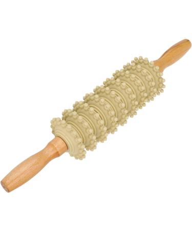 Wooden Therapy Roller for Trigger Points & Cellulite Release | Non-Slip Massage Roller for Pain Relief & Thin Legs - Buy Online on GoSupps.com