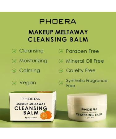 ABRUS PHOERA Makeup Remover Balm - Vegan Melt Away Cleansing Balm (20g) - Buy Online on GoSupps.com