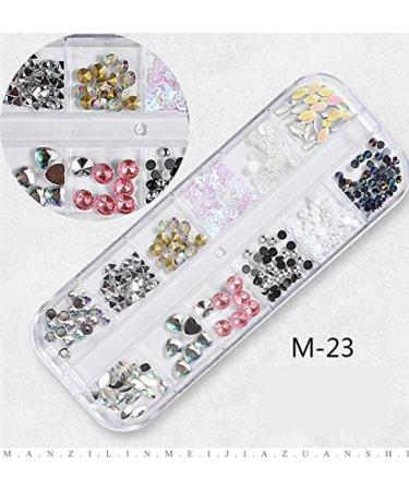 Multicolor Horse Eye Rhinestones Nail Art Studs - 4 Boxes Crystals for Nail Decorations (M21-M24) - Buy Online on GoSupps.com