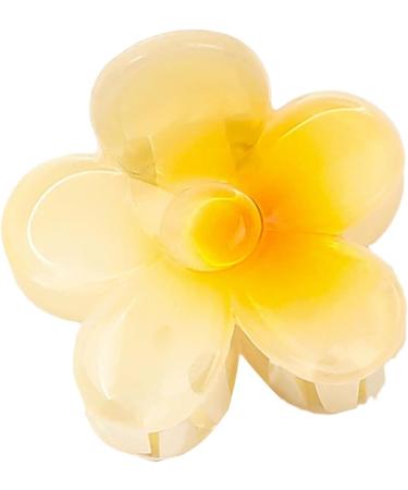 Tuxxjzm Hair Clips For Women Flower Hawaiian Flower Cute Hair Clip | Strong Hold Hair Clips Flower Hair Accessories For Women & Girls For Thick & Thin Hair Gradient custard - Buy Online on GoSupps.com