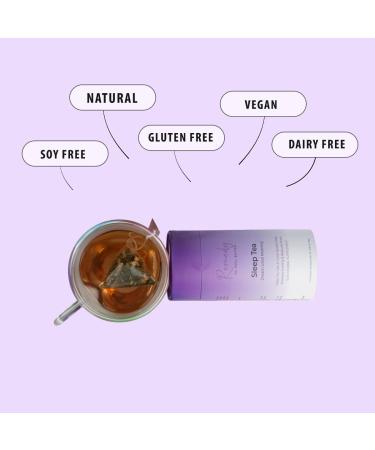 Remedy to Feel Better - Premium Sleep Tea - Quality Sleep Deep Relaxation - Reduces Stress Anxiety & Insomnia - 100% Natural Herbal Blend - Dream Peacefully Until Morning - Restful Night Solution - Buy Online on GoSupps.com